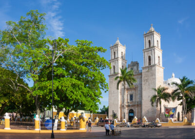 Plaza Grande og Catedral de Merida